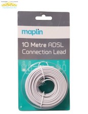 Certified High Quality Maplin 10 Meter ADSL Broadband Connection Lead RRP £14.99