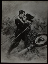 Magic Lantern Slide LOVE SCENE