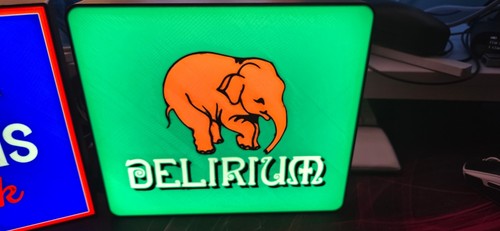 Delirium tremens led lightbox - tremens,
