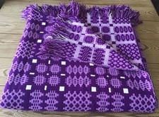 Large, Traditional, Pure Wool, Welsh Tapestry Blanket / Throw