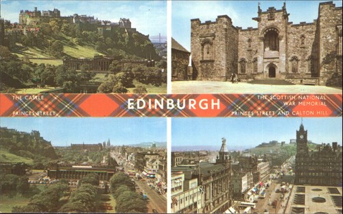 Vintage edinburgh multi view - vintage, multi-view
