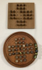 Vintage Wooden Solitaire Board