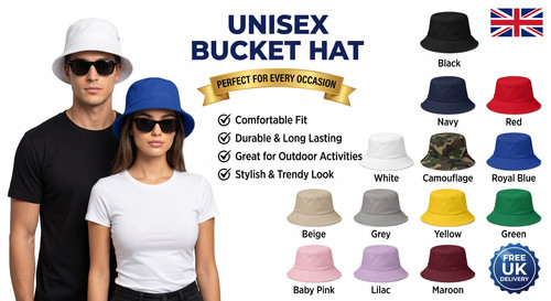 Reversible cotton bucket hat - cotton,