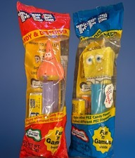 Spongebob Squarepants & Patrick Pez Dispensers NEW IN SEALED PACKAGE