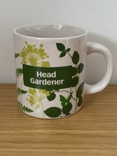 Gardeners World White and Green 'Head Gardener' Mug Gardening Gift
