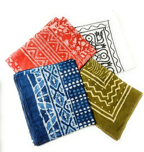 Colourful hand batik - colourful, xl