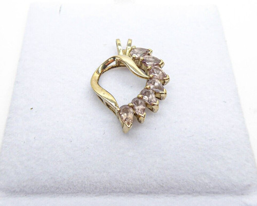 9ct gold heart pendant colour - gold,