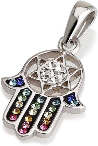 Hamsa pendant sterling - pendant,