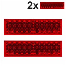 2x Rear Self-Adhesive Red