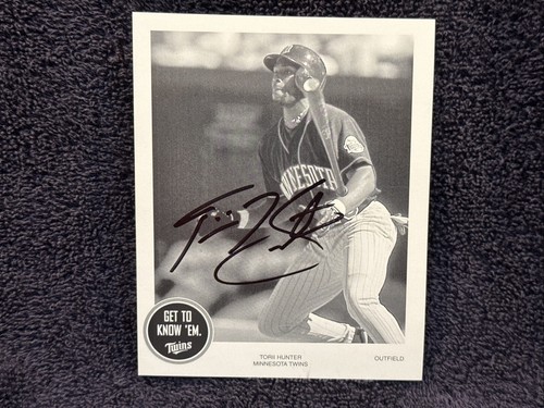Rare torii hunter auto - rare, auto'd