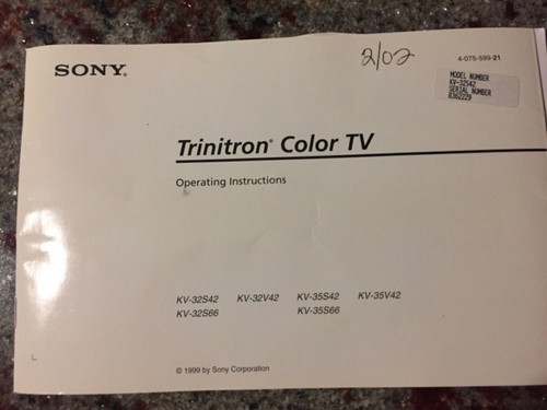 Vintage sony trinitron - sony, color