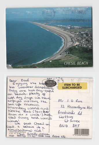 Postcard chesil beach - postcard,