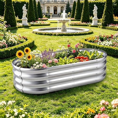 Large oval galvanised steel - large,