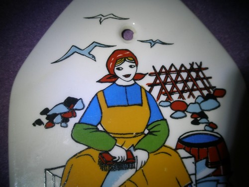 Scandinavian fishing folk art - folk,