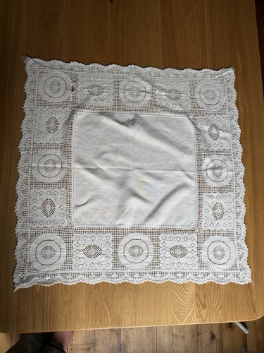 Edwardian table cloth - table,