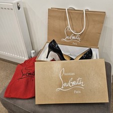 Christian Louboutin Women's Pigalle 85 Patent Leather Pumps Size 6.5 UK