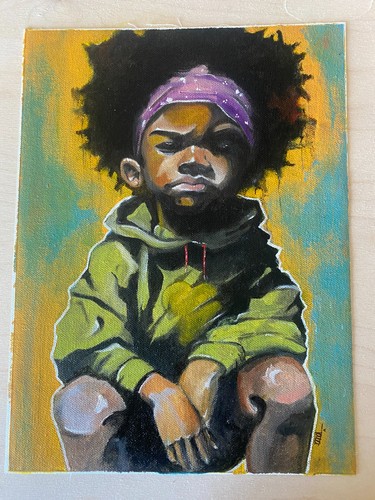 Original oil painting the boy - original,