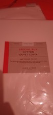 John Lewis White Cotton Duvet