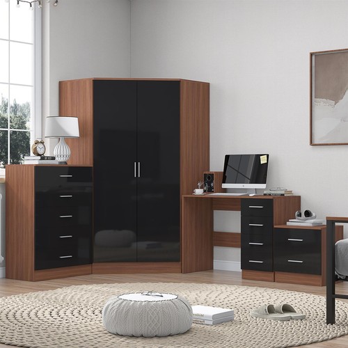 Reflect black walnut bedroom - reflect,