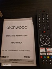 Techwood 32" SMART TV With HD, WiFi, Freeview Play & USB 32A08HD