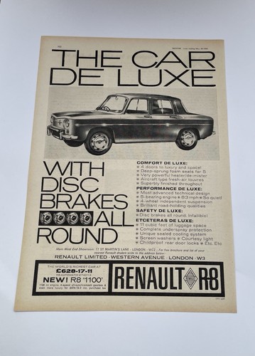 Renault 1100 advert - r8,