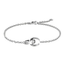Cartier bracelet on chain 18k white gold (104895)