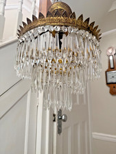 antique three tier waterfall