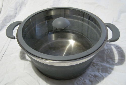 Collapsible camping saucepan - saucepan, +