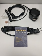 Throat Mic and Earpiece for Motorola 2 Way Radio/Walkie Talkie