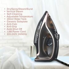 Powersonic Steam Iron 3200W Ceramic Soleplate Self Cleaning Anti-Calc 350ml Tank