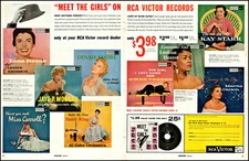 1956 Lena Horne Jaye P Morgan RCA Victor Records Dinah Shore photo print ad L90