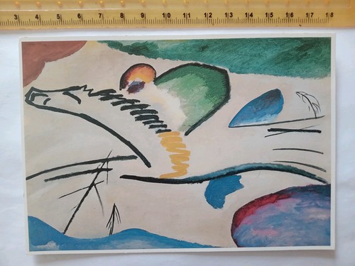 Vintage modern art postcard - modern,