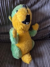 Large green And Yellow vintage Chad Valley Chilton beaver soft toy.