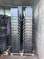 10x LARGE USED TOTE BOX / ATTACHED LID CONTAINER 28L HEAVY DUTY