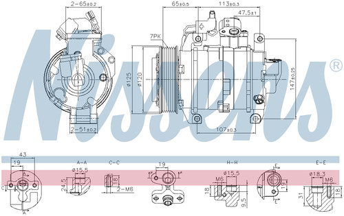 Nissens aircon compressor - nissens,