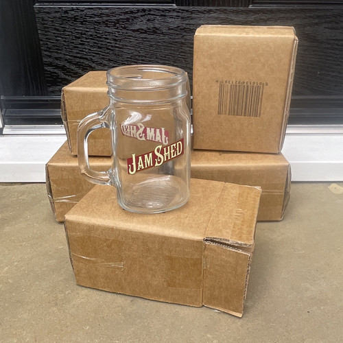 Jam shed mason glass mug - mug, with