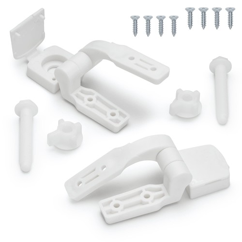 White plastic toilet - toilet, seat