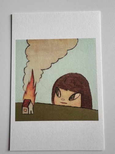 Yoshitomo nara fire postcard - nara,