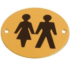 Toilet Door Sign 75mm Screen