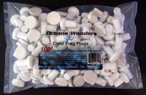 100 cured reef plugs - plugs, for