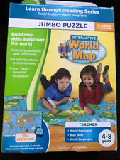 Leap Tag Reader Interactive Jumbo map of the world 2 sided