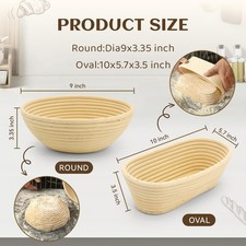 Premium Oval Banneton Basket
