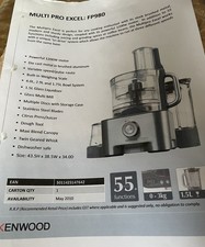 Kenwood Mixer/food Processor/liquidiser/multi Mill/juicer/weighing Plate