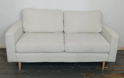 Two seater ivory fabric - two,