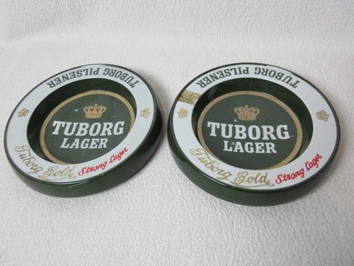 Two tuborg lager large round - lager,