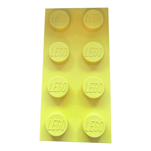 Lego storage brick yellow - lego,