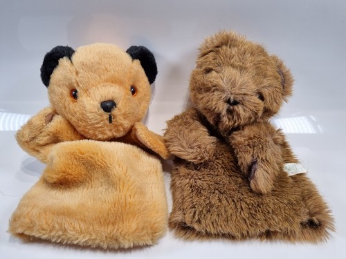 Sooty vintage hand puppet - hand, soft