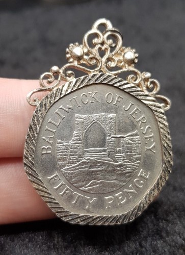 Old vintage silver pendant - old,