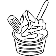 'Ice Cream Tub' Stencils /