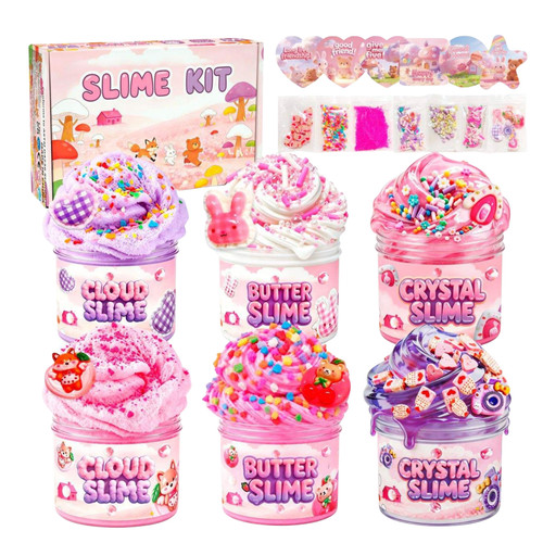 Fluffy butter slime - slime, &